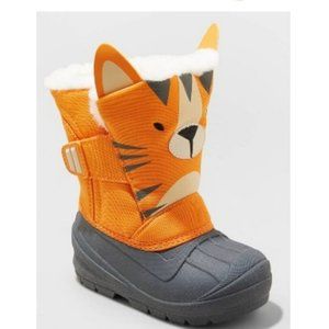 NEW! Cat & Jack Toddler Frankie TIGER Cat Winter Snow Boots SZ 7